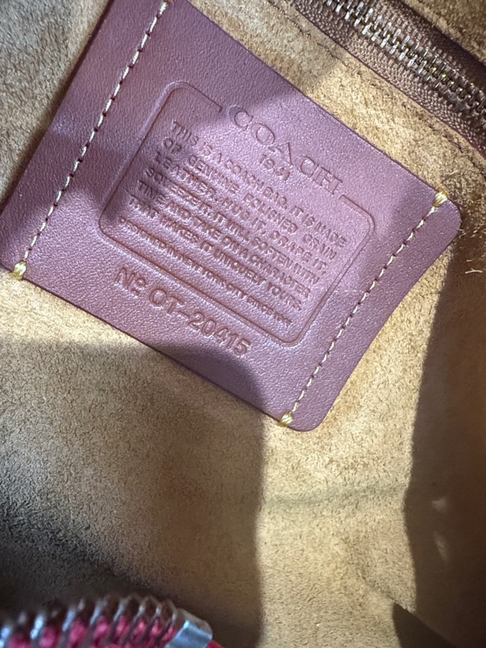 COACH 1941 Outlaw Satchel 36 Red leather
Bag satchel Handbag . - Picture 9 of 11